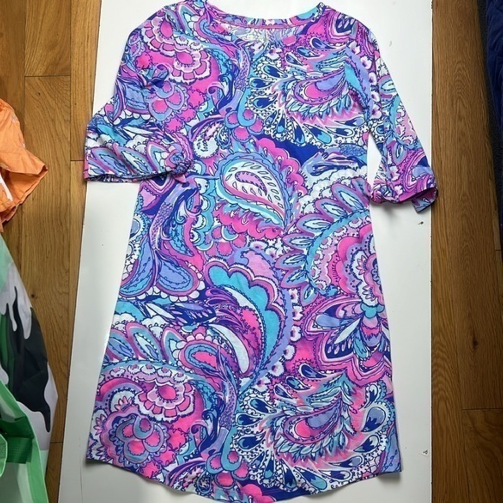Lilly Pulitzer Preston dress pink tropics‎ mermaid call